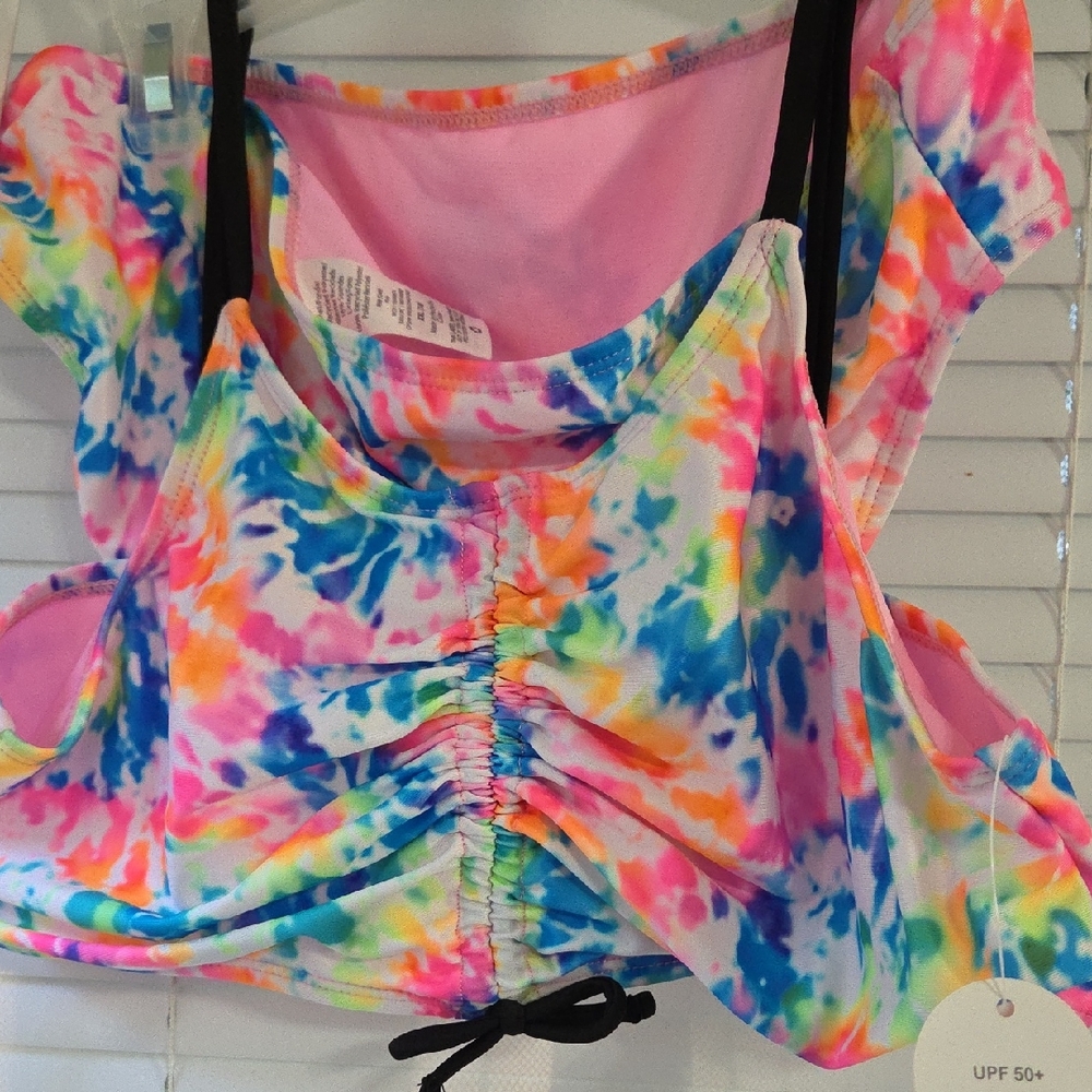 Colorful Tie-Dye Bikini Set Girls XXL18
